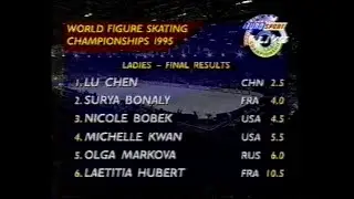 Final Results, Ladies Event - 1995 World Figure Skating Championships