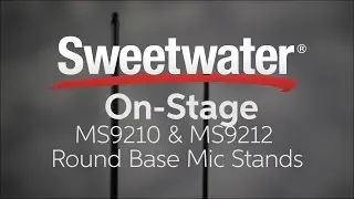 On-Stage Stands MS9210 & MS9212 Round Base Mic Stands