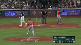 BENCHES CLEAR in Seattle after Hector Neris strikes out Julio Rodriguez then taunts him