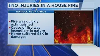 No Injuries in a House Fire