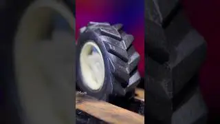 Burning toy car wheel #shorts
