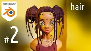 Blender Sculpting Process - Stylized Dreads | PART 2/3 | Sungoddess