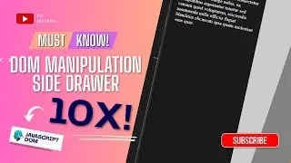 Create a Responsive Drawer Menu in JavaScript | DOM Manipulation Tutorial