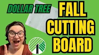 Diy Dollar Tree Fall Cutting Board you won't believe! And its washable!!!
