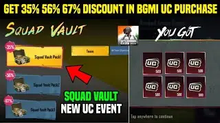 😲Get 35% 56% 67% Discount In Bgmi Uc Purchase | Bgmi New Squad Vault New Uc Event Explain
