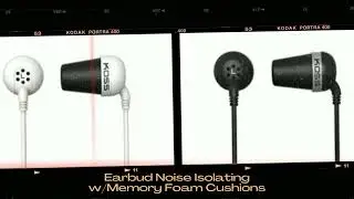 Noise Isolating Earbuds with Memory Foam Cushions