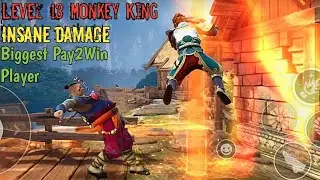 Wrath Of Level 13 Monkey King | Insane Damage | Biggest Pay2Win Player | Shadow Fight Arena