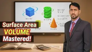 Surface Area and Volume | पृष्ठीय क्षेत्रफल और आयतन | Class 10th 🔥