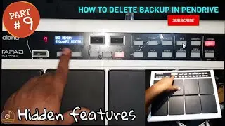 HIDDEN FEATURES | ROLAND SPD 20 PRO | HOW TO DELETE BACKUP IN PENDRIVE | PART 8