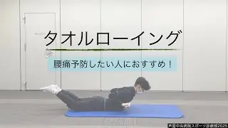 タオルローイング