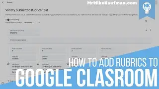 How to Add Rubrics to Google Classroom Assignments
