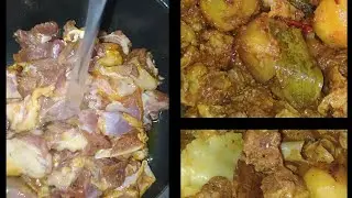 খাসির মাংসের রান্না 😋☑️ mutton curry recipe in bengali |খাসির ঝোল |homemade #mutton #viral @villfood