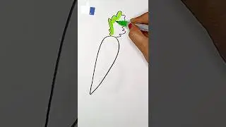 Simple & Cute Radish Drawing &ndash; Try It Now! 🖌️ #shorts #ytshorts #art #subchallenge