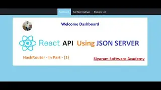 HashRouter in reactjs , Routing in react , React API Using JSON Server