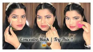 Concealer Hack | Try This !! 😱🤎 #hack #makeup 