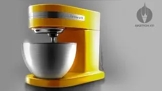 SKETCH-IT! #18 &bull; Product stand mixer rendering