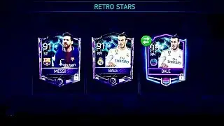 BEST RETRO STARS PACK OPENING ! Retro Masters ,Messi, Greatest packs in fifa mobile 18