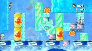 Rayman Origins PS3 Gameplay 76 Fickle Fruit Time Mode