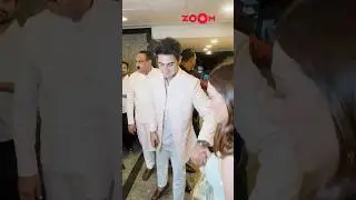 Aadar Jain and Alekha Advani make a CUTE entry Hand-in-Hand at Roka venue🥰 #shorts