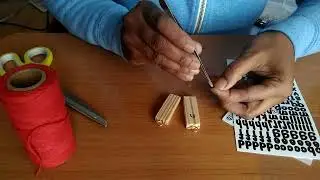 Jenga Block Christmas Ornaments