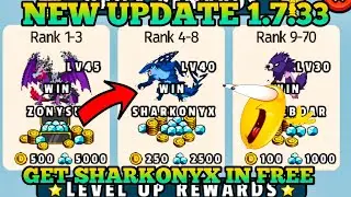 New Update 1.7.33 In Dynamons World 😍|Get Sharkonyx Dynamon Free Now😱|Dynamons World