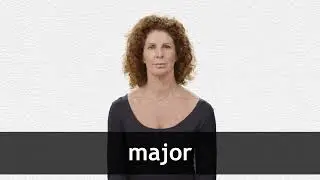 How to pronounce MAJOR in American English
