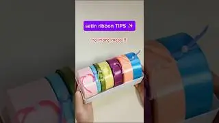 Keep Your Ribbons Tidy with This Cute Trick! | Ribbon Storage Hack