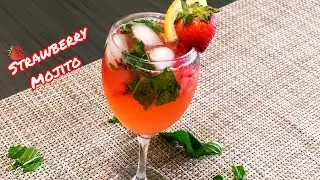 Strawberry mojito | *No Alcohol* | Easy Strawberry mojito At Home |       Mocktail Recipe
