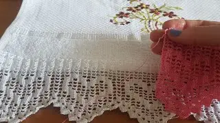 Kalpli Havlu Kenar Örneği ( Baştan Sona Anlatımlı)