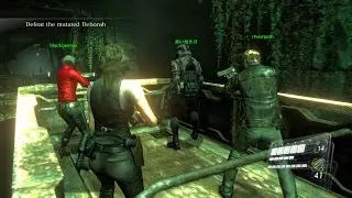 Resident Evil 6 - Helena 2-7 - Altar Corridor - *4-players* co-op with Tim, Nana and Nam