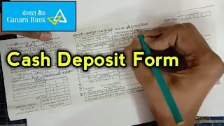 Canara Bank Ka Paisa Jama Karne Wala Form Kaise Bhare | Fill Deposit Form