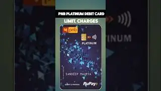 PNB Rupay Platinum Debit Card Limit Charges Benifits । PNB Atm Card New Charges #shorts #2024