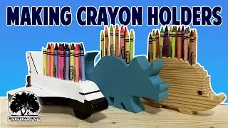 Making Crayon Holders From Scrap Wood // Easy Woodworking Project