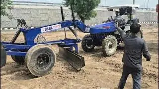 🚜 Farmtrac 6055 | 4WD Tractor Fitted Grader Engineered for Precision | Built for Excellence