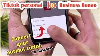 how to change tiktok personal to business/change tiktok account settings