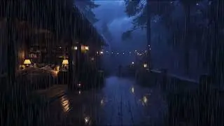 Forest Rain at Night for Deep Sleep | Cozy Bedroom Ambience 🌙