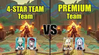 This Mavuika 4-Star Team is Really GOOD - Mavuika F2P Team vs Premium Team