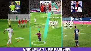 GAMEPLAY COMPARISON FIFA FOOTBALL VS PES 2021 MOBILE VS DREAM LEAGUE SOCCER 2021
