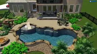 Custom pool design by Kevin Hernandez of Keith Zars Pools. 2018
