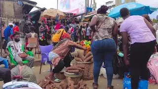 BIGGEST AFRICAN OPEN STREET MARKET GHANA ACCRA MAKOLA NEW