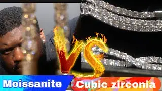 Moissanite vs cz теннисная цепь издание ￼