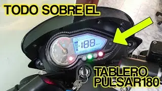 PULSAR 180 Explicación tablero, testigos, mandos, botones