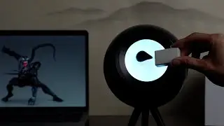 Baby Venom Dancing in the Bluetooth Speaker - SPIROK STAR ferrofluid speaker