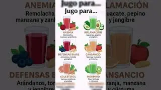 Jugos que ayudar&aacute;n a tu salud ✨ #recomendation #jugosaludable #vidasana #jugosnaturales #saludable