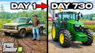 I spent 2 YEARS building a farm in a swamp! — (SWAMP SURVIVAL)