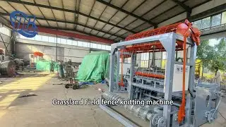 full automatic Wire Mesh Making Machine Grassland Field Fence Mesh Knitting Welding Machine