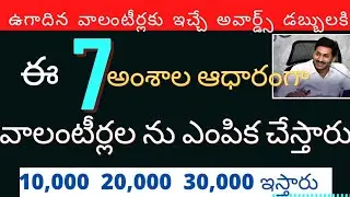 AP government started awards for volunteers latest update these 7 aspects for selecting volunteers