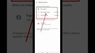 How To Hide WhatsApp Status | WhatsApp Status Hide Settings #shorts #whatsappstatus