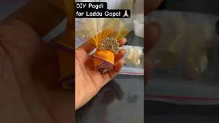 How to make pagdi for laddu Gopal😍 DIY Pagdi #shorts #diy #art #youtubeshorts