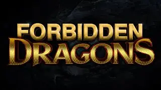 Forbidden Dragons Game Realistic 3D Logo using Adobe illustrator and photoshop